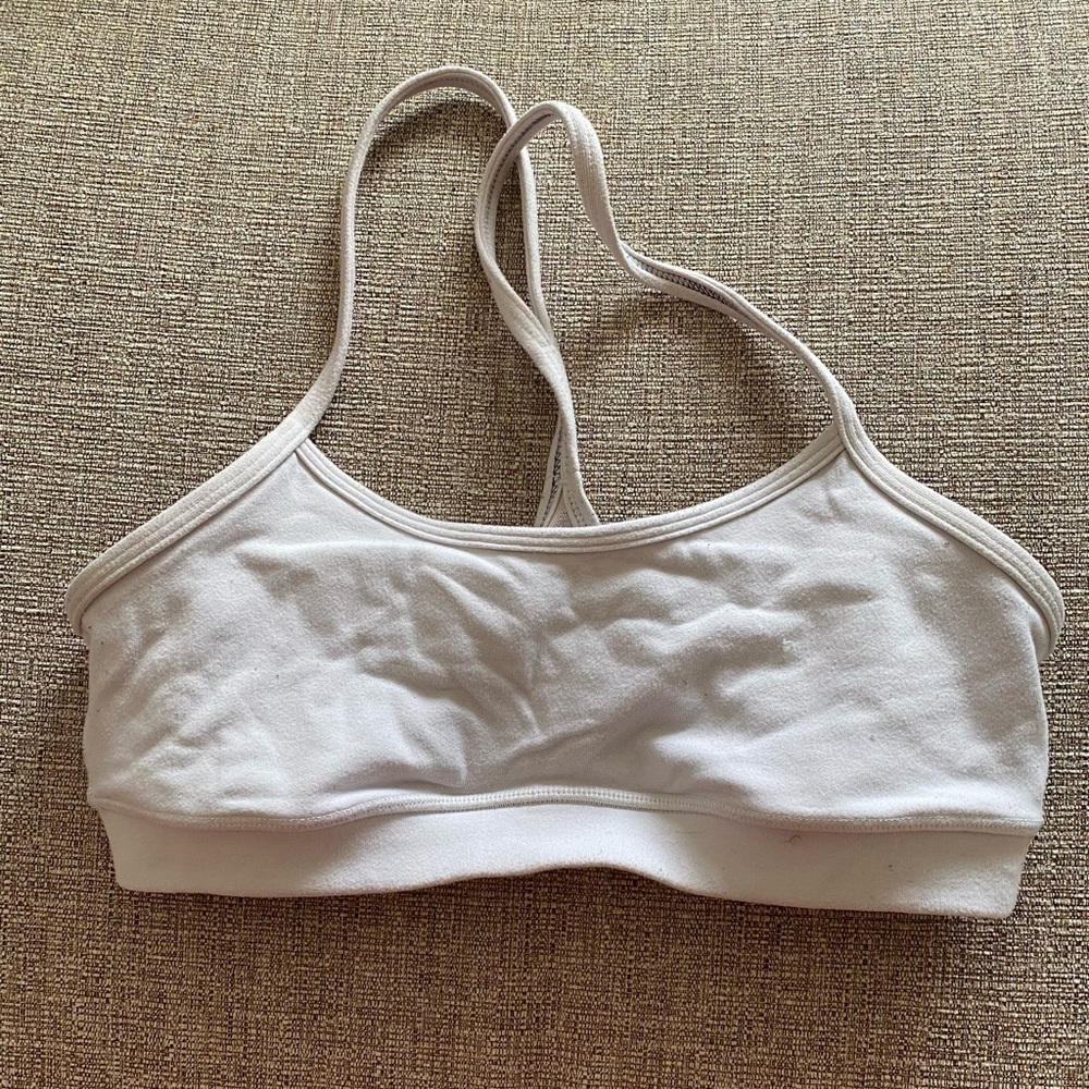 Lululemon white sports bra size 6